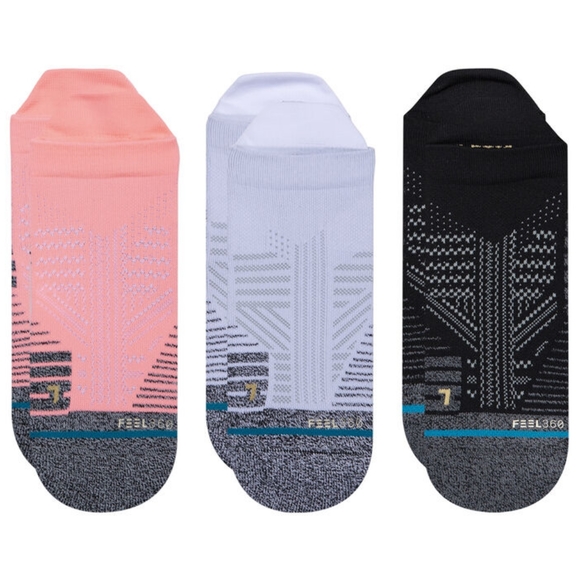 Stance Feel 360 Athletic Tab 3 Pack Pink Men's Large(9-13) No Show Socks